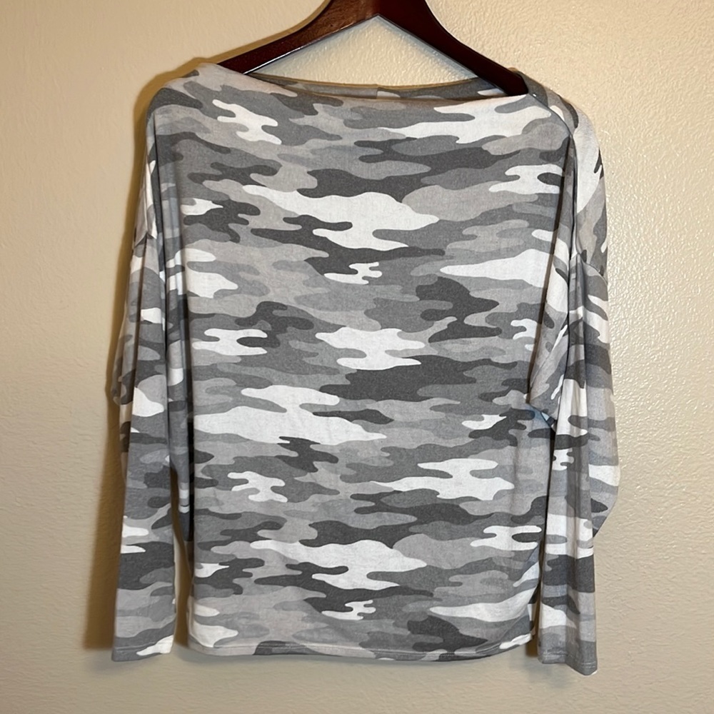 Gibson look grey camo sweater